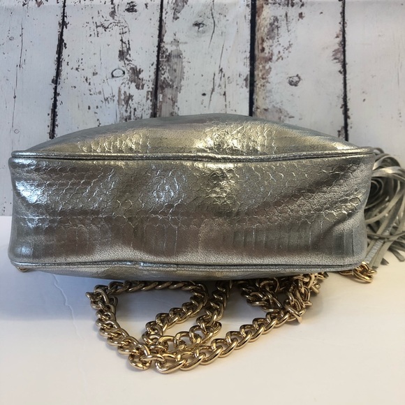 Victoria’s Secret Silver Purse with Gold Chain - Picture 3 of 8